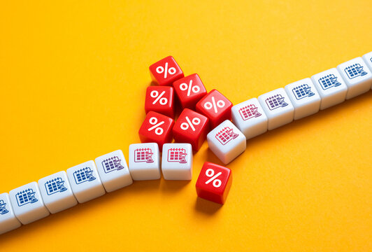 Deadline for payment of interest on loans and declaration of bankruptcy. Financial crisis, debt obligations, overdue payments, insolvency risks. Economic downfall.