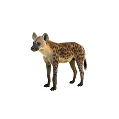 Curious Hyena in a Natural Pose