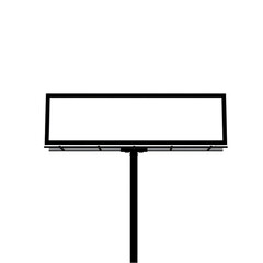 Obraz premium Empty Billboard Frame, Creative Advertising, Promotional Tool