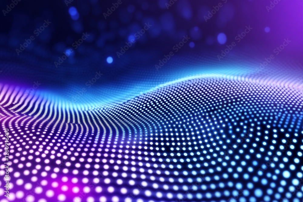 Aufkleber Data technology background Abstract background Connecting dots and lines on dark background 3D rendering 4k