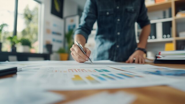 Autism research specialist preparing materials for an educational session. Featuring resource preparation and teaching