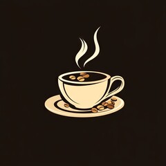 Obraz premium coffe shop logo