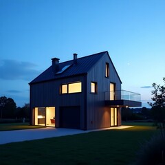 house in the night