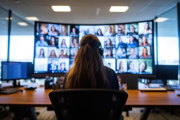 A hybrid work meeting concept