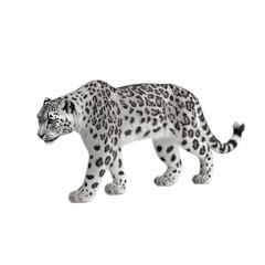 Naklejka premium Majestic Snow Leopard in Natural Pose