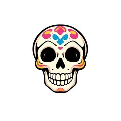 Fototapeta premium Adorable Skull Logo - Cute and Playful Skull Design for Various Uses