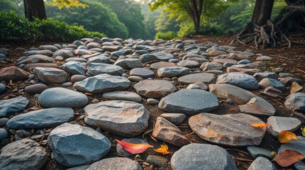 A serene stone background, comprising irregularly-shaped rocks