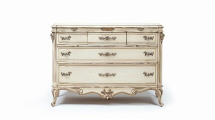 ornate white dresser vintage style