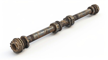 rusty camshaft engine part