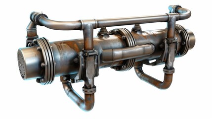 rusty industrial pipe mechanism