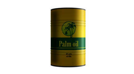Palm oil barrels transparent