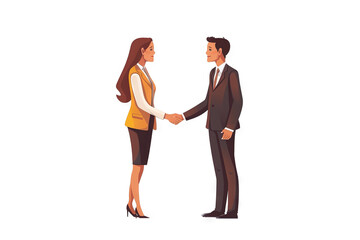 Fototapeta premium Business Deal: A Handshake Symbolizing Partnership and Success