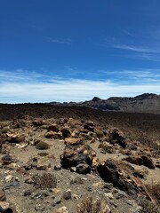 Barren Volcanic Wilderness Under a Deep Blue Sky – Tenerife