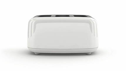 modern white toaster with a sleek design