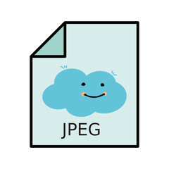 귀여운 확장자, 포맷,아이콘 일러스트