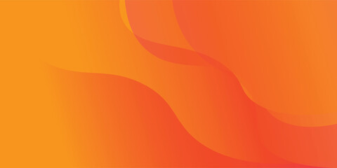 Modern abstract orange banner background. Dynamic shapes composition. Vector illustration