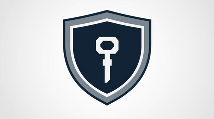 Security Key Logo:  A Shield Protecting Digital Access