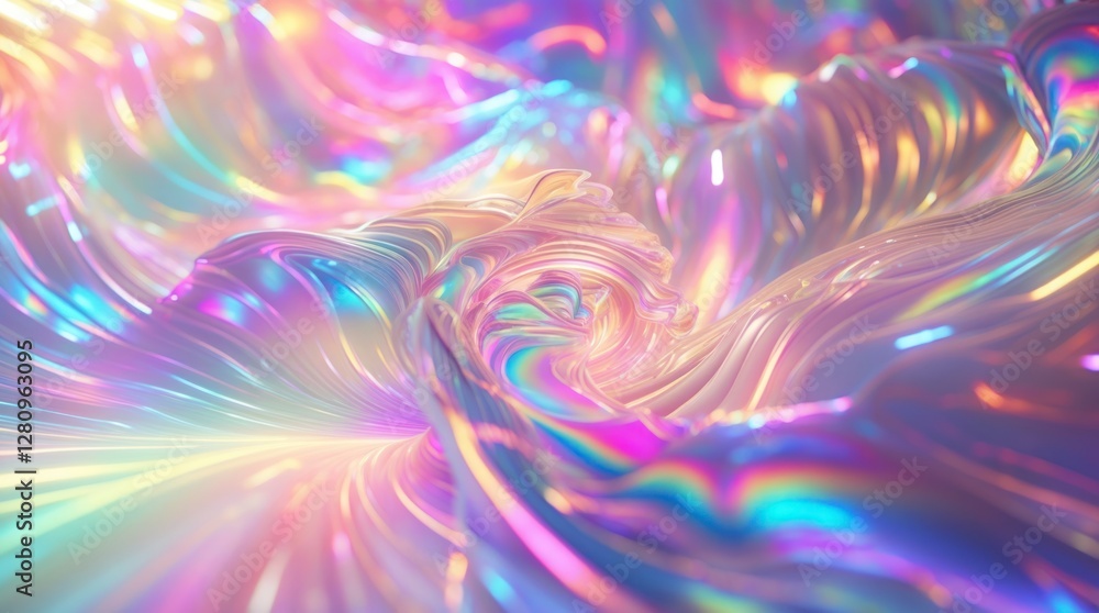 Poster dreamy abstract gradient background with soft, blurred motion.
