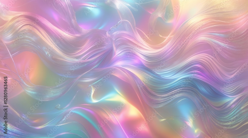 Poster dreamy abstract gradient background with soft, blurred motion.