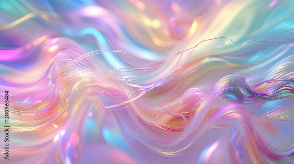 Poster dreamy abstract gradient background with soft, blurred motion.
