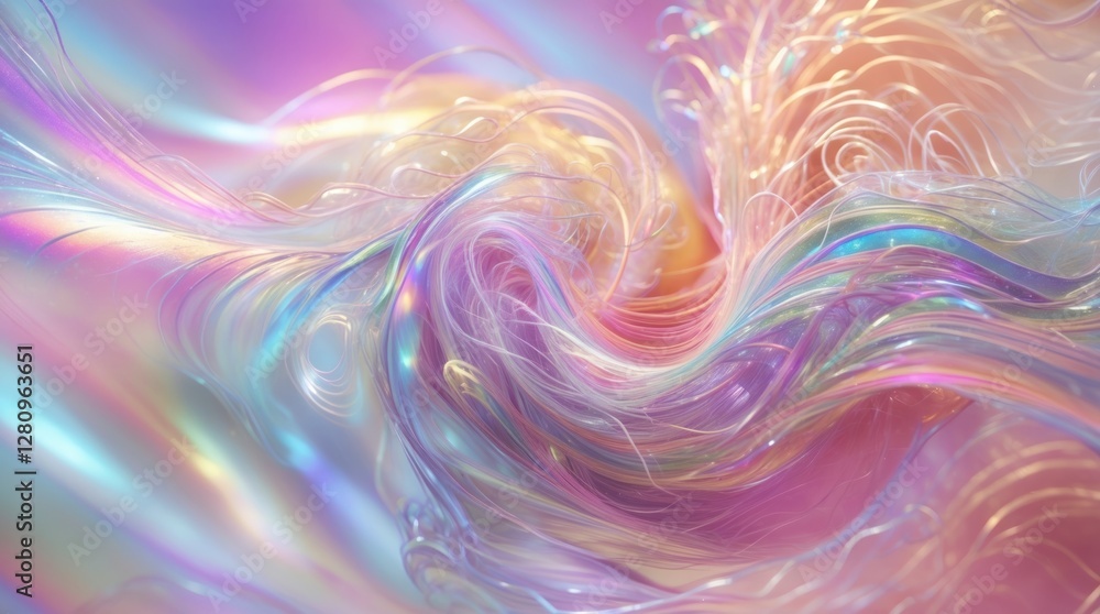 Poster dreamy abstract gradient background with soft, blurred motion.