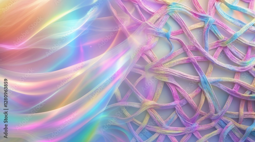 Poster dreamy abstract gradient background with soft, blurred motion.