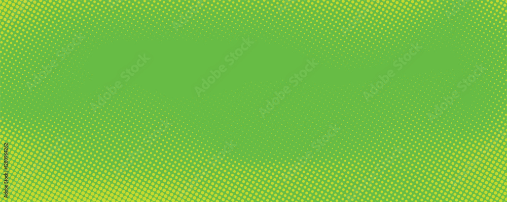 Poster dots halftone green color pattern gradient texture with technology digital background. dots pop art 
