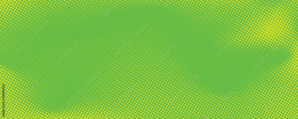Poster dots halftone green color pattern gradient texture with technology digital background. dots pop art 