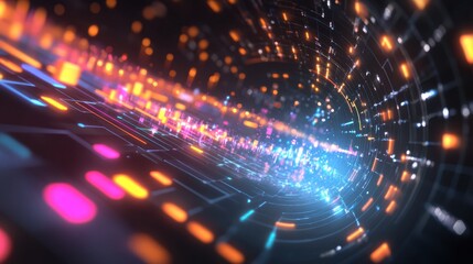 Obraz premium A close-up view of a computer keyboard illuminated by a captivating glowing background, highlighting its keys and design intricacies.