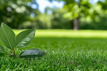 Green city park bokeh background Blurred background of city park with green trees and sunlight bokeh, perfect for nature and urban lifestyle themes