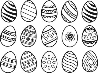egg, easter, icon, silhouette, vector, pattern, outline, simple, white, design, stencil, art, shape, black, doodle, illustration, isolated, spring, background, abstract, template, happy, card, celebra