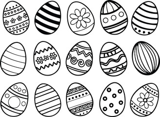 egg, easter, icon, silhouette, vector, pattern, outline, simple, white, design, stencil, art, shape, black, doodle, illustration, isolated, spring, background, abstract, template, happy, card, celebra