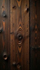 Deep brown wood grain, rustic knots, weathered texture, wallpaper, rustic, wood panel