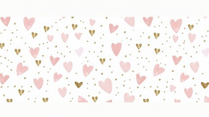 Enchanting Little Pink Paper Hearts Confetti Overlay for a Dreamy Vibe