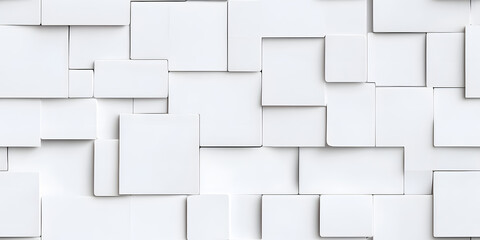 Obraz premium White cracked wall seamless pattern background 