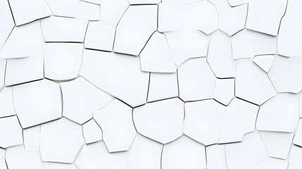 White cracked wall seamless pattern background

