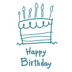 생일 축하하는 귀여운 일러스트 백터파일