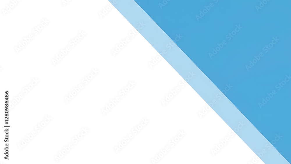 Poster abstract blue background with flowing lines and geometric shapes