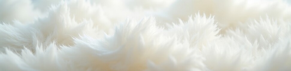 Soft, fluffy white fur; subtle texture variations , digital art, close-up, photography