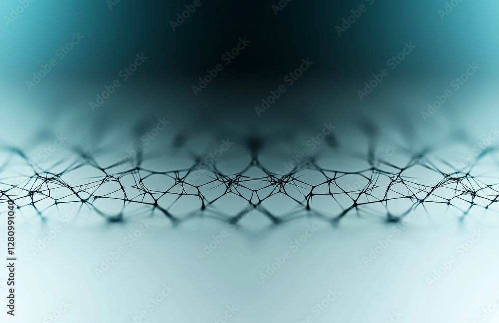 Aufkleber a cracked surface is presented in an abstract 3d rendering, with broken shapes in the background, im