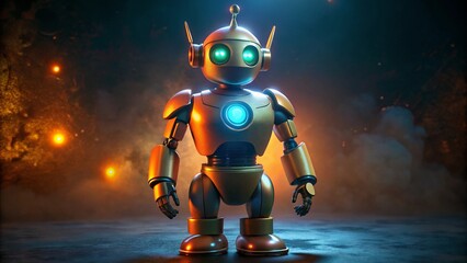 Fototapeta premium robot cyborg soldier