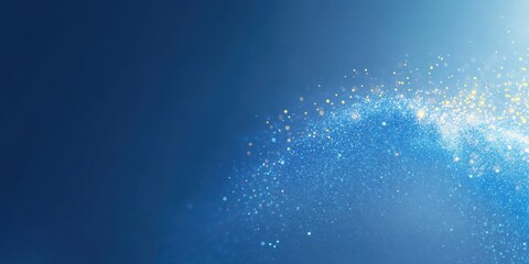 A vibrant blue and yellow background filled with numerous colorful bubbles creates a lively and cheerful atmosphere.