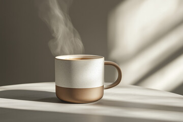 cup of coffee on the table