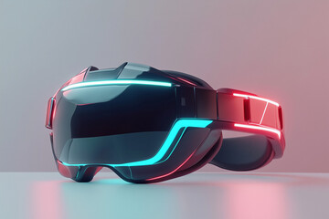 safety goggles on black background