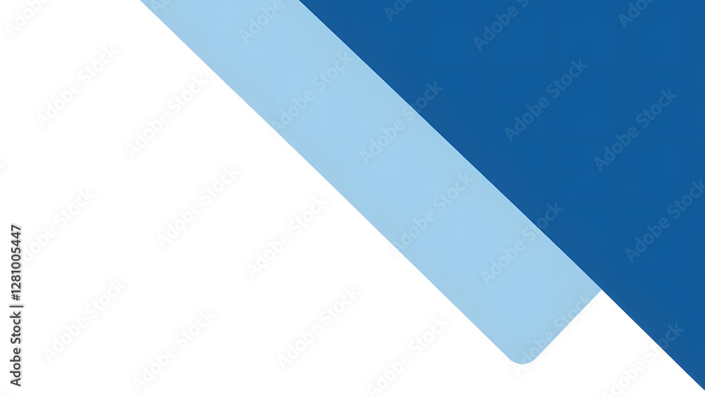 Poster blue abstract geometric background with waves, shape and lines