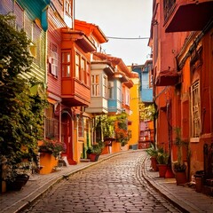 Fototapeta premium A charming street in Balat