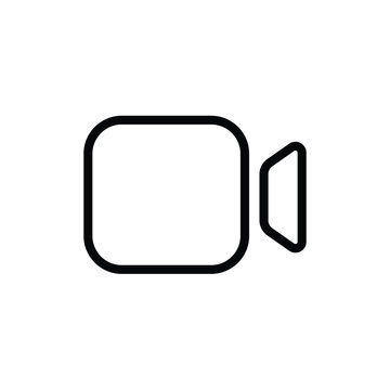 recommend clip art: Black minimalist camera outline icon