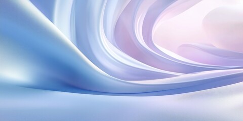 Fototapeta premium Elegant wavy blue and purple silky fabric-like textures, high-quality abstract design for luxury themes