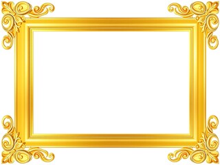Gleaming Gold Frame Embellishment