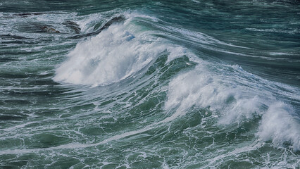 Ocean wave close-up, texture